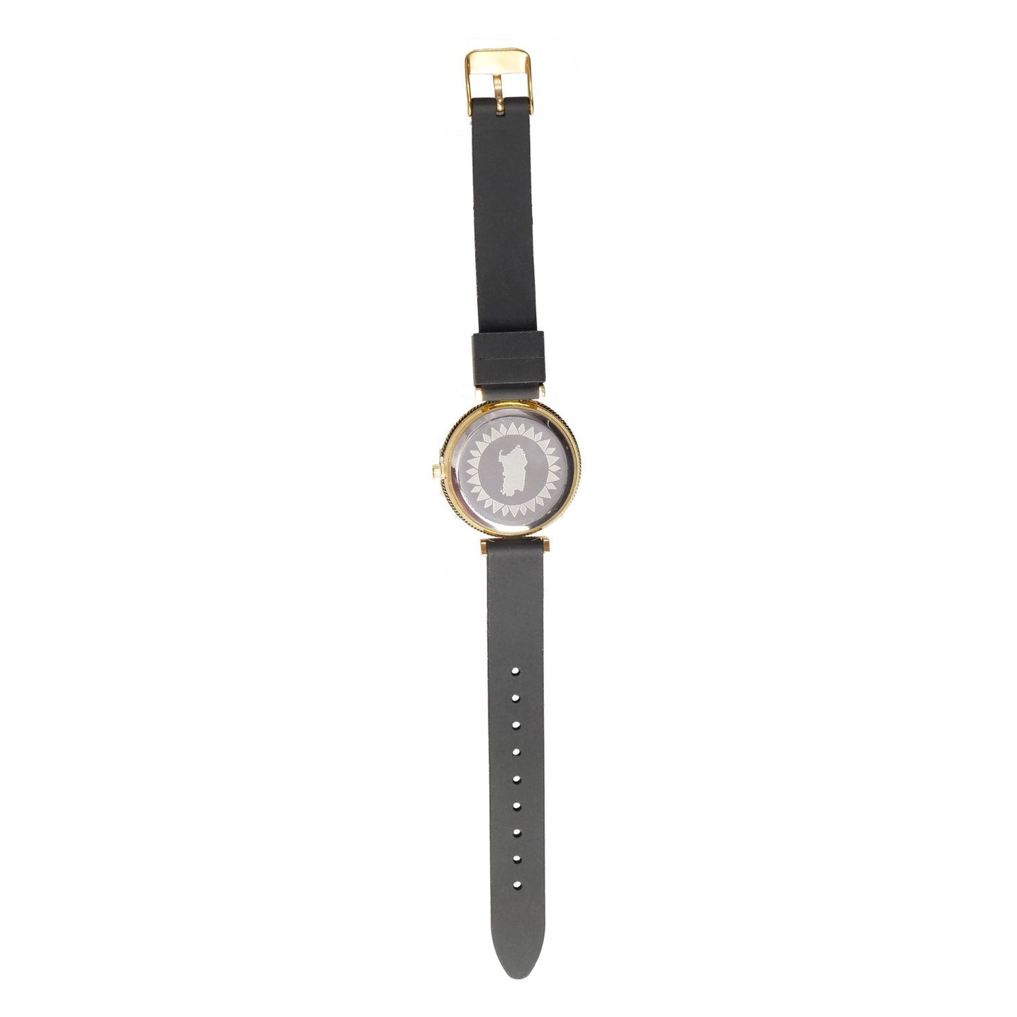 Orologio nero con Ghiera in Filigrana d’Argento + Cinturino in Sughero - Artigianato Pasella