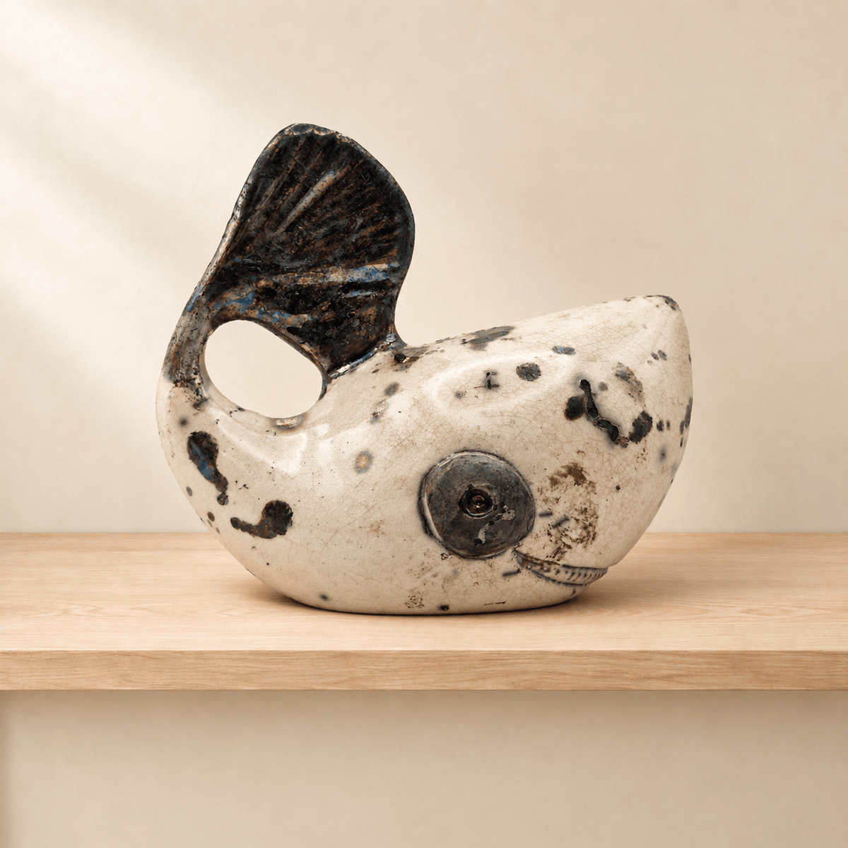 Balena , Scultura raku - Artigianato Pasella