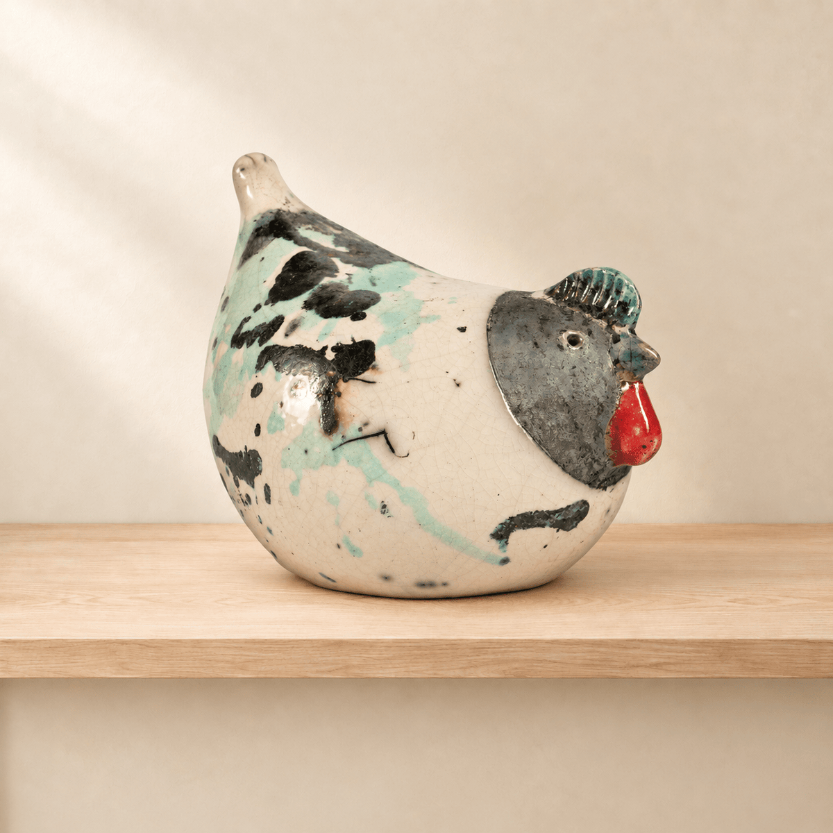 Chioccia in Ceramica Raku - Artigianato Pasella