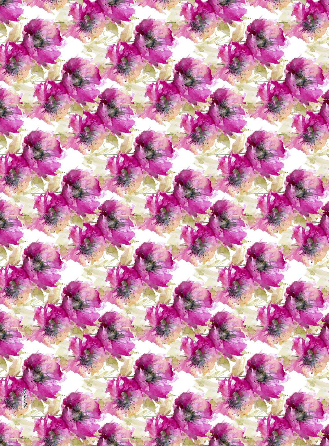 Cod.32313086 - FIORI VIOLA PITTURA - NO - Artigianato Pasella