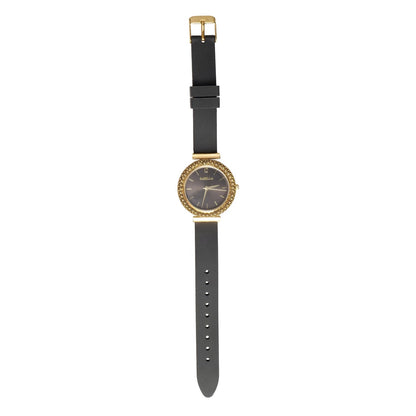 Orologio nero con Ghiera in Filigrana d’Argento + Cinturino in Sughero - Artigianato Pasella