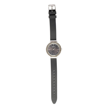 Orologio nero con Ghiera in Filigrana d’Argento + Cinturino in Sughero - Artigianato Pasella