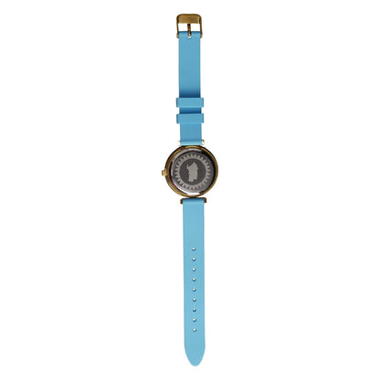 Orologio Turchese con Ghiera in Filigrana d’Argento + Cinturino in Sughero - Artigianato Pasella
