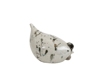 Chioccia raku bianca - Artigianato Pasella